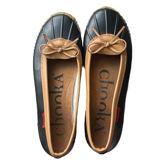 Chooka Duck Skimmer Slip On Waterproof Ballet Flats in Black Women’s 10 1616999 - Picture 5 of 7